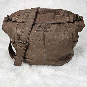 Liebeskind Berlin Leather Hobo/Crossbody Bag Large Brown